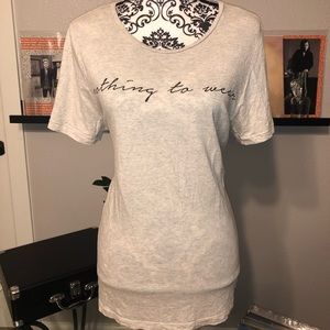 “Nothing to Wear” Logo Graphic Oversized Tee